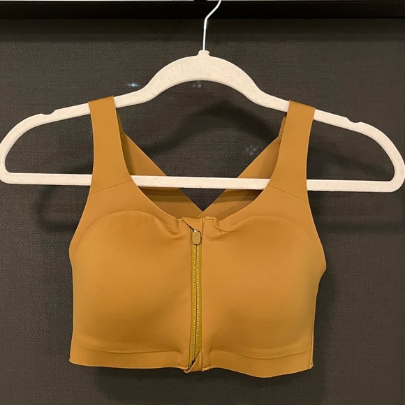 lululemon athletica Other - Lululemon Enlite Zip Front Bra in Golden Yellow, Size 32D